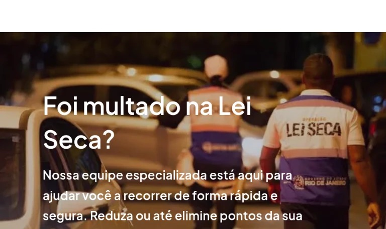 Orientação especializada para multa da Lei Seca